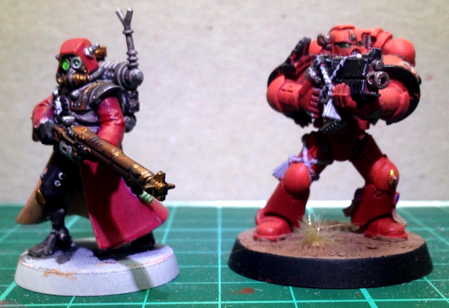 Adeptus Mechanicus, Cult Mechanicus, Skitarii - Red Comparison Front